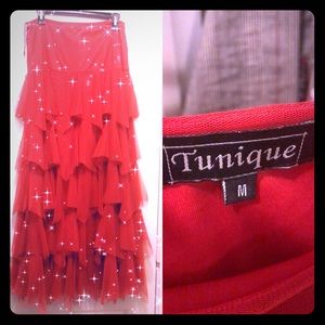 ♥️♥️♥️PRICE DROP♥️♥️Red Tiered Tulle Skirt